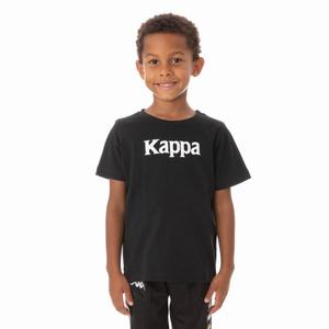 Kappa Authentic Runis T Shirts Black | 56734-SJYW