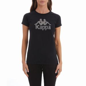 Kappa Authentic Shaira T Shirts Black | 87510-SFOU