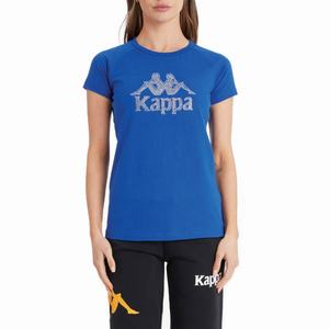 Kappa Authentic Shaira T Shirts Blue | 14798-LQJV