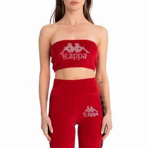 Kappa Authentic Swirlie Bandeau Red | 72845-KHNI