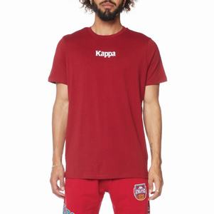 Kappa Authentic Vornit T Shirts Burgundy | 90183-QWTH