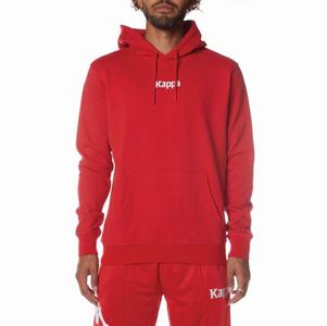 Kappa Authentic Vulgund Hoodie Red White | 50463-AFCG