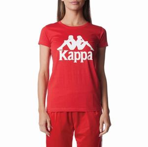 Kappa Authentic Westessi T Shirts Red White | 95270-HLUY