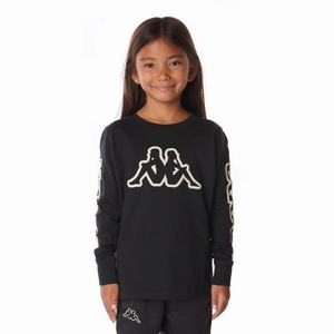 Kappa Logo Aby T Shirts Black | 38720-PSEF