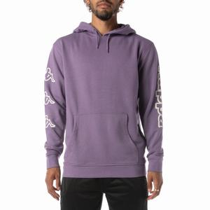 Kappa Logo Avo Hoodie Purple | 06391-XNVW