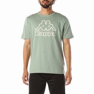 Kappa Logo Bant T Shirts Olive | 85012-DKYF