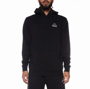 Kappa Logo Covington Hoodie Black | 30419-VZQW