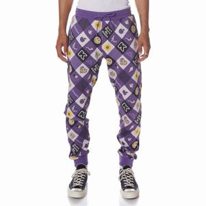 Kappa Logo Edmar Sweatpants Purple | 24617-BSHA