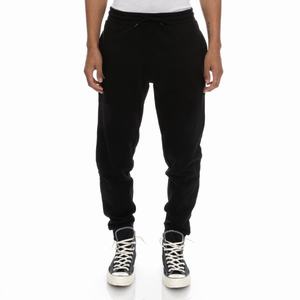 Kappa Logo Fleece Zanok Sweatpants Black | 08146-HXKY