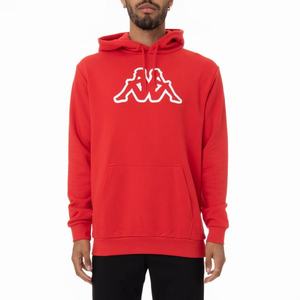 Kappa Logo Fleece Zavrok Hoodie Red Coral | 03842-SKIC