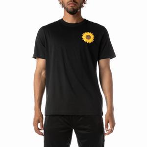 Kappa Logo Palusa T Shirts Black | 29041-CMPH