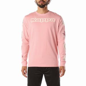 Kappa Logo Simbola T Shirts Light Pink | 32085-RVWE