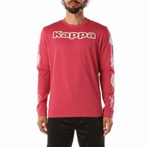 Kappa Logo Simbola T Shirts Red | 42735-YBIP