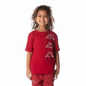 Kappa Logo Tape Aomix T Shirts Red | 26381-PBCY