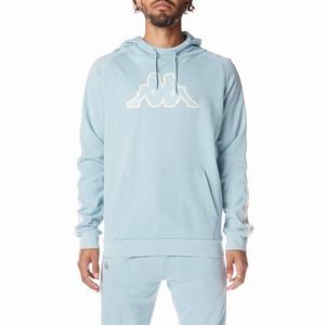 Kappa Logo Tape Apet 2 Hoodie Light Blue | 06829-WCYX