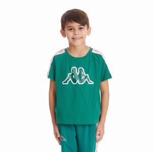 Kappa Logo Tape Avirec 2 T Shirts Dark Green | 87962-FSWL