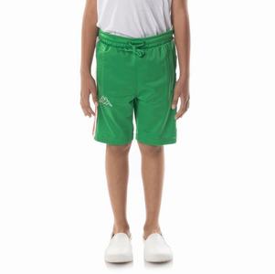 Kappa Logo Tape Dasved Shorts Green | 79134-SHNG