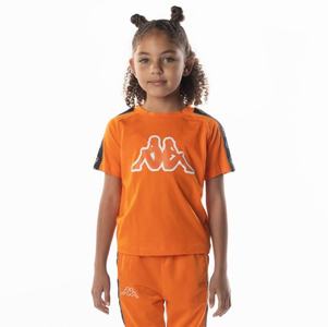 Kappa Logo Tape Davirec T Shirts Orange | 39617-QTAJ