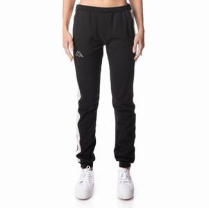 Kappa Logo Tape Edda Sweatpants Black | 68079-VKEX