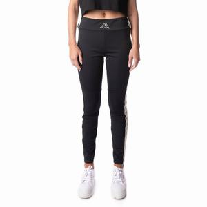 Kappa Logo Tape Eva Leggings Black | 83024-ERGZ