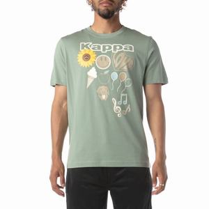 Kappa Logo Tutto T Shirts Olive | 40732-WUPL