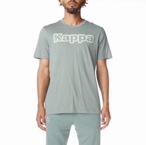 Kappa Logot Tape Erco T Shirts Olive | 01976-ORGA