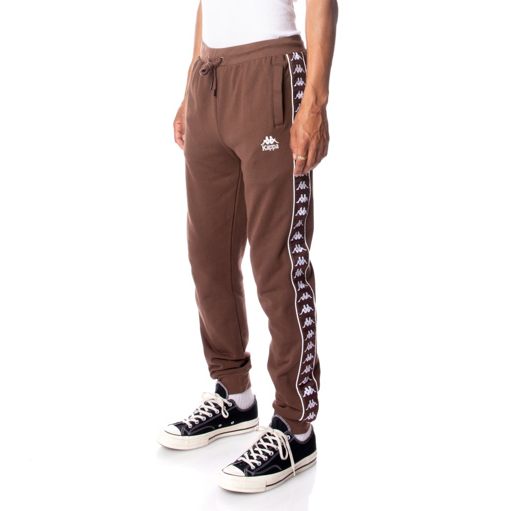 Kappa 222 Banda Alanz 2 Sweatpants Brown | 62048-HPJM