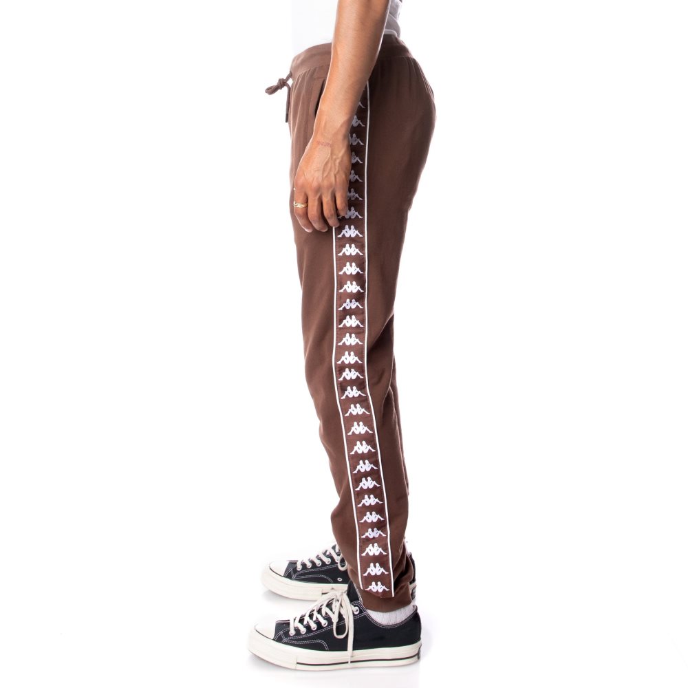 Kappa 222 Banda Alanz 2 Sweatpants Brown | 95432-VGKJ