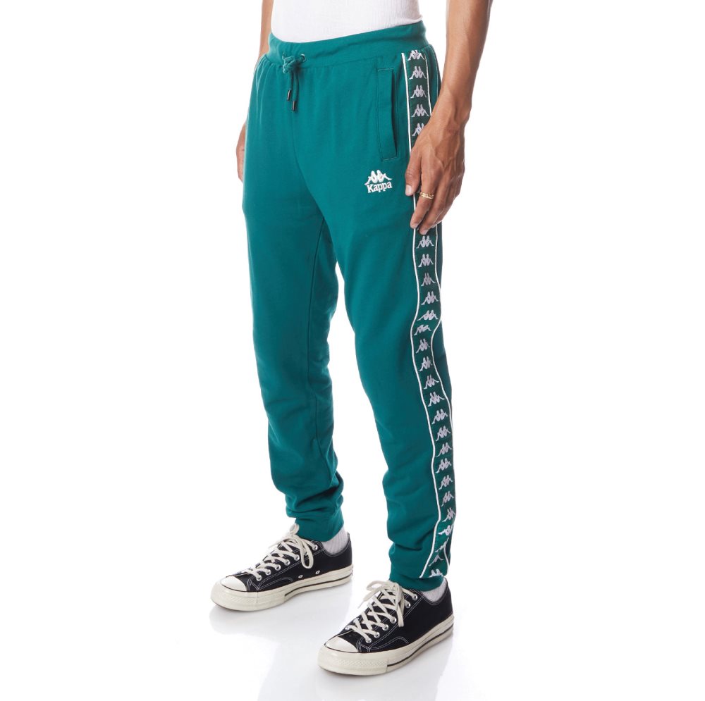 Kappa 222 Banda Alanz 2 Sweatpants Green | 59417-SMEH