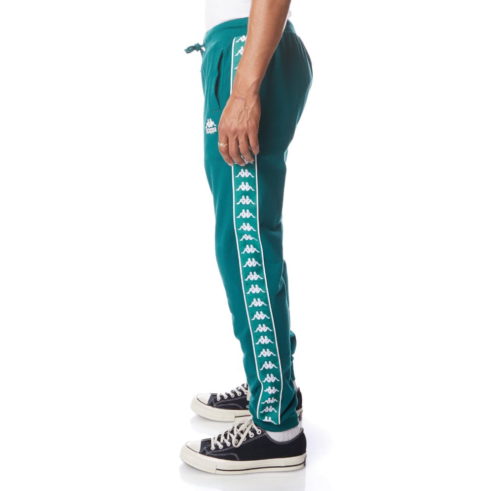 Kappa 222 Banda Alanz 2 Sweatpants Green | 59417-SMEH