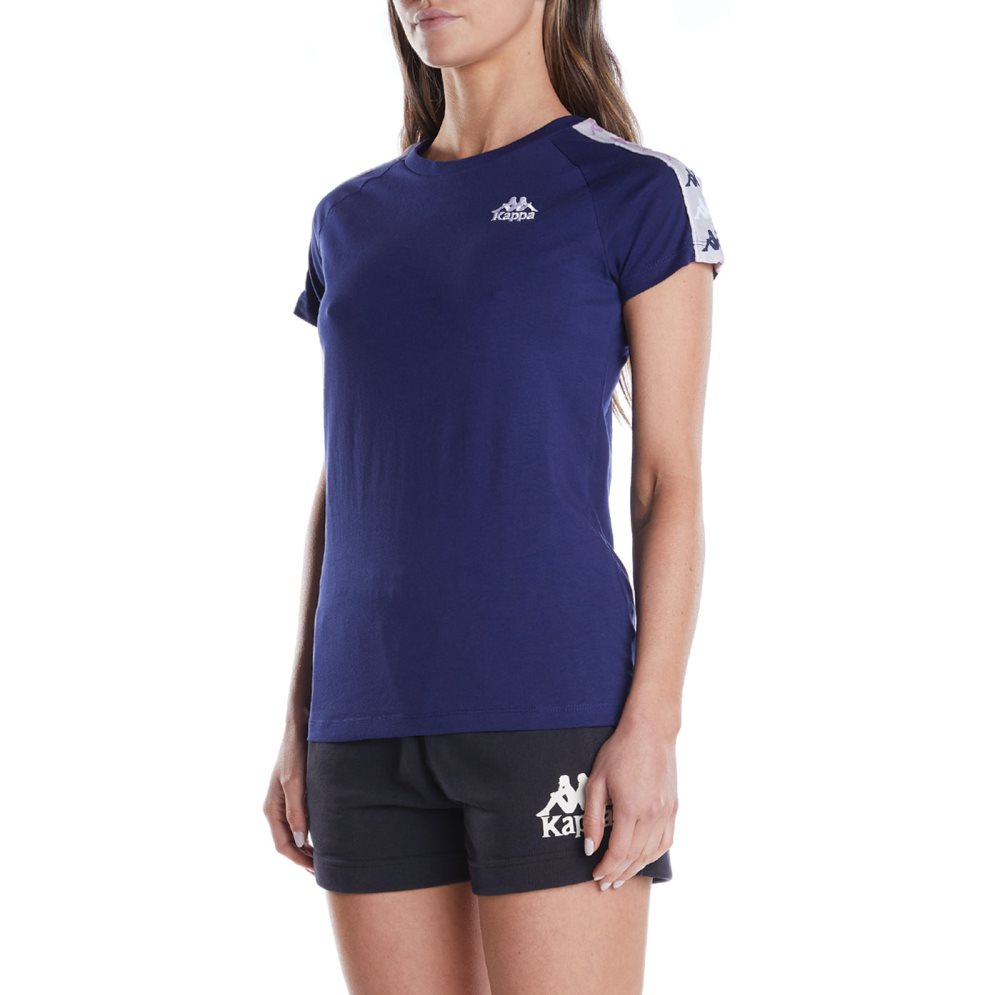 Kappa 222 Banda Apan 2 T Shirts Navy | 27640-VABR