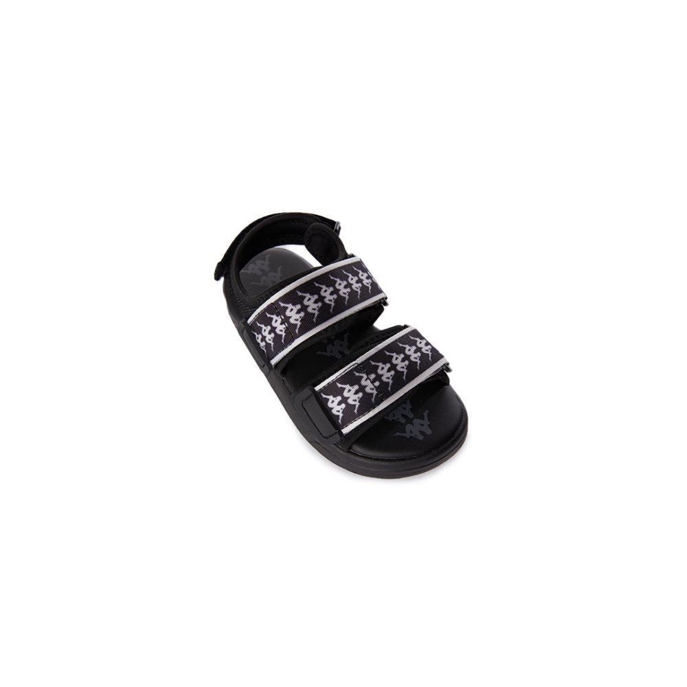 Kappa 222 Banda Aster 7 Toddlers Sandals Black White | 08924-XINH