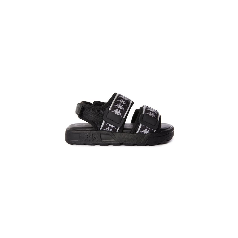 Kappa 222 Banda Aster 7 Toddlers Sandals Black White | 08924-XINH