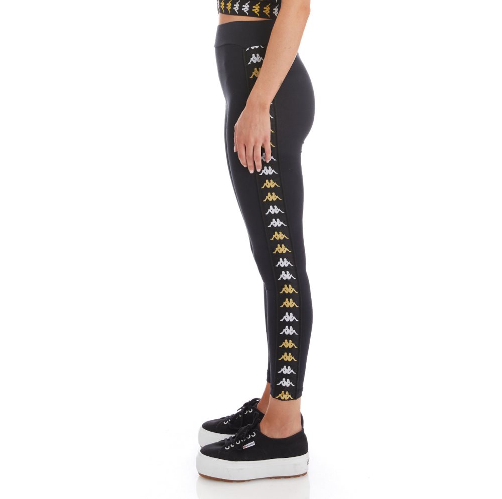 Kappa 222 Banda Baldhill Leggings Black | 52308-DFAR