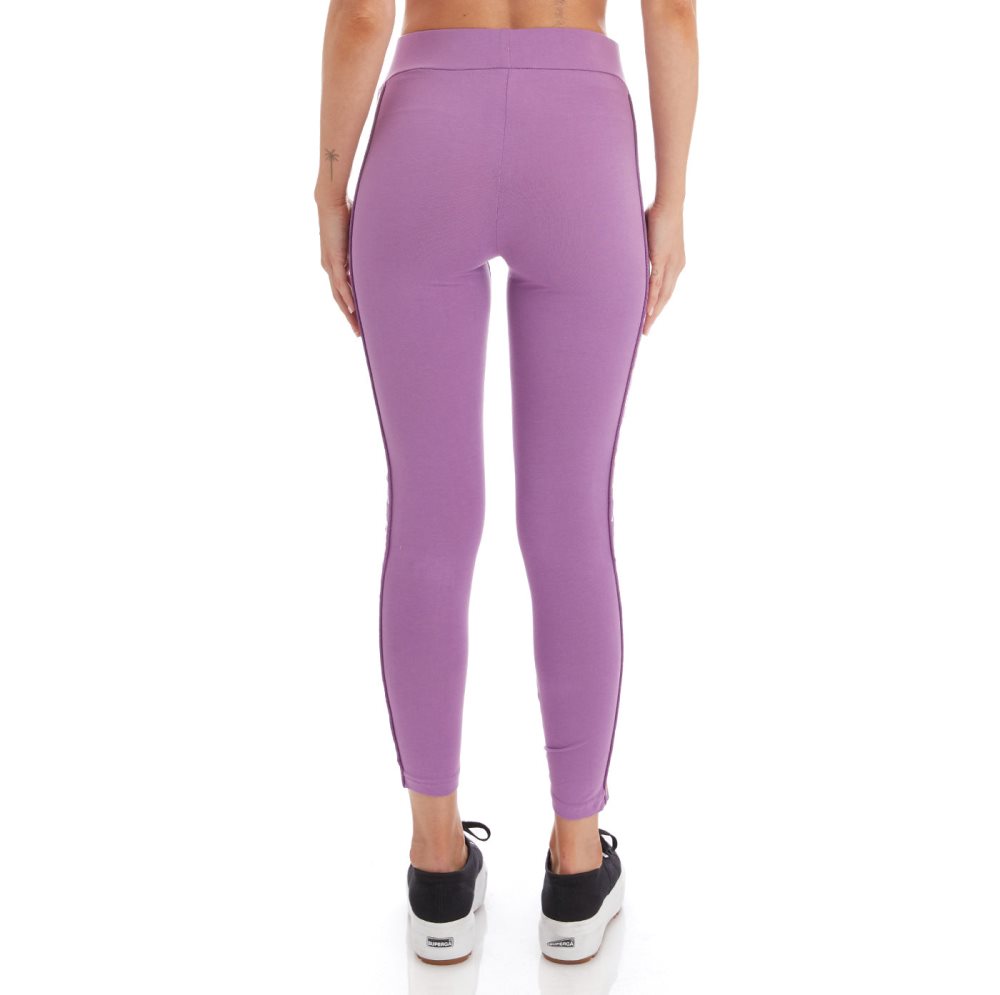 Kappa 222 Banda Baldhill Leggings Purple Lavender | 85092-DMAZ