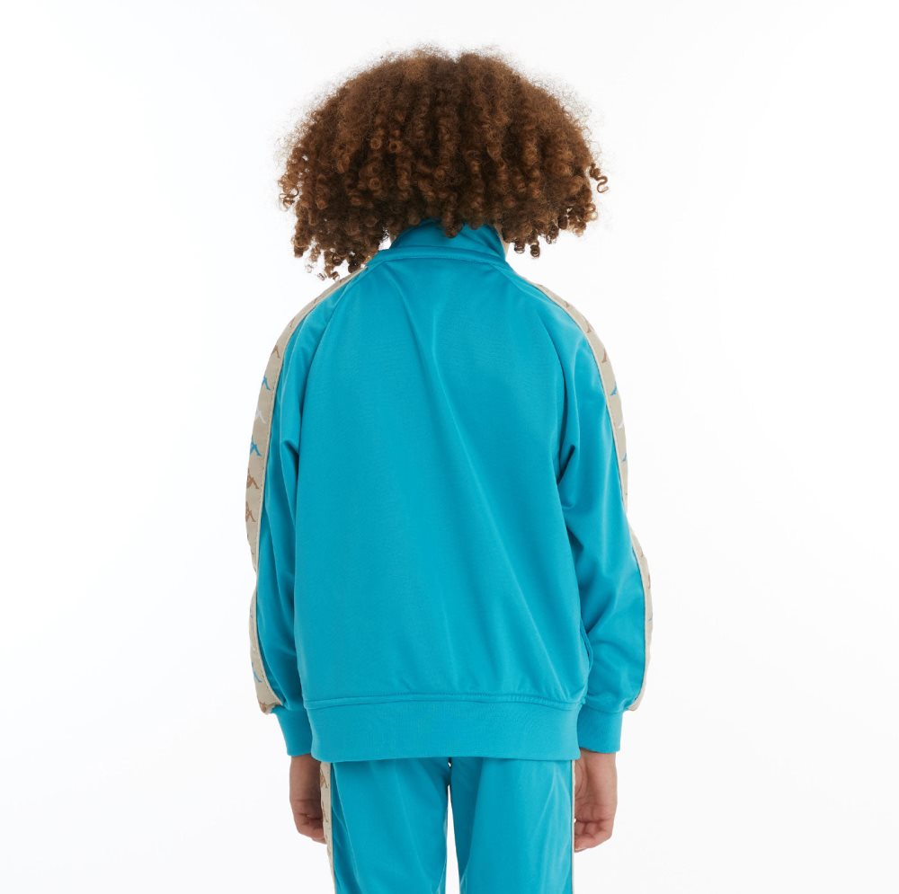 Kappa 222 Banda Dullo 2 Track Jackets Light Turquoise | 56418-GIBO