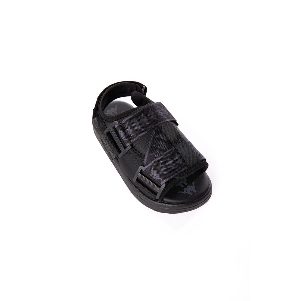 Kappa 222 Banda Mitel 2 Toddlers Sandals Black Grey | 23895-IKYF