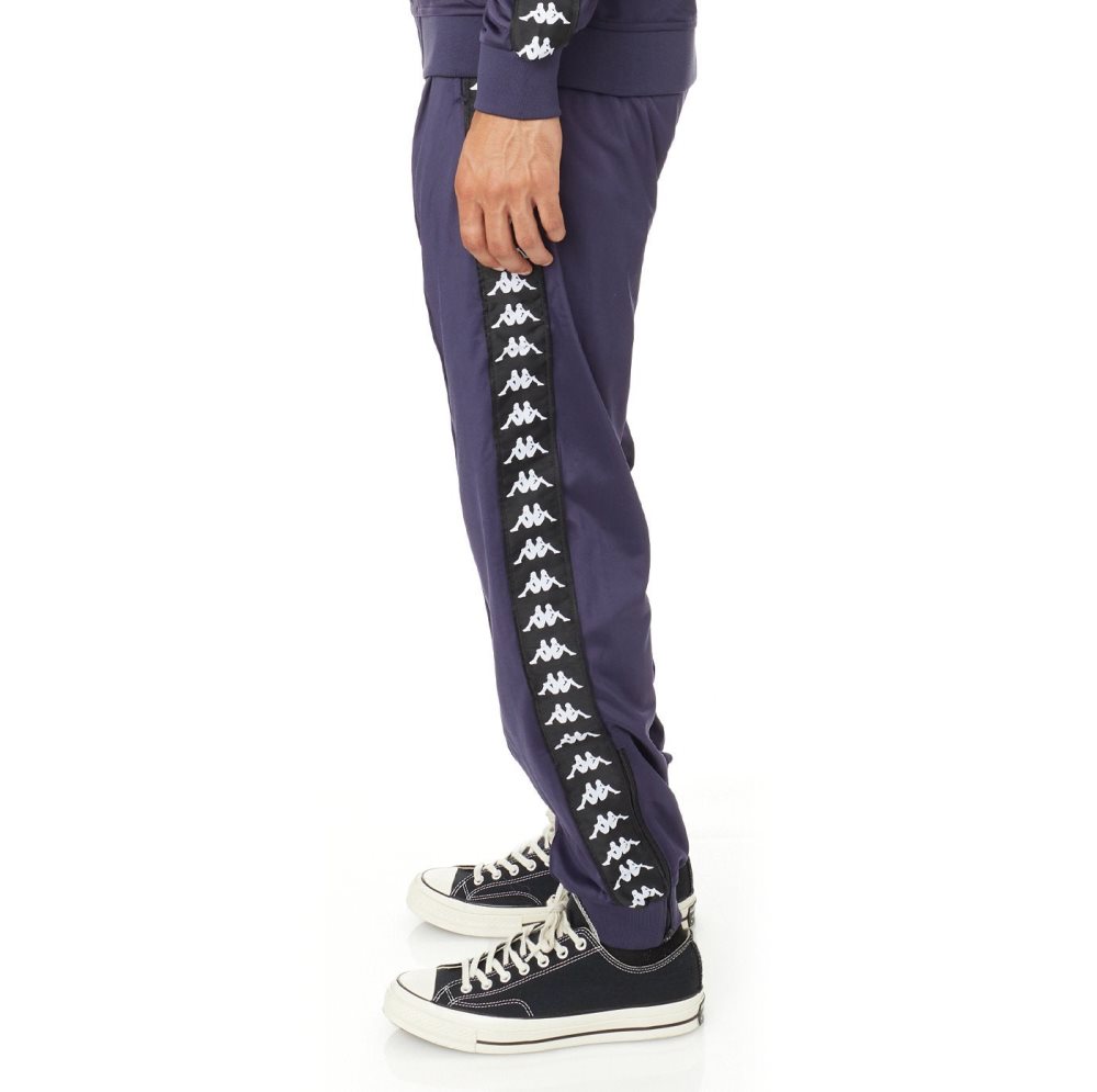 Kappa 222 Banda Rastoriazz Track Pants Navy Black | 35817-HKIC