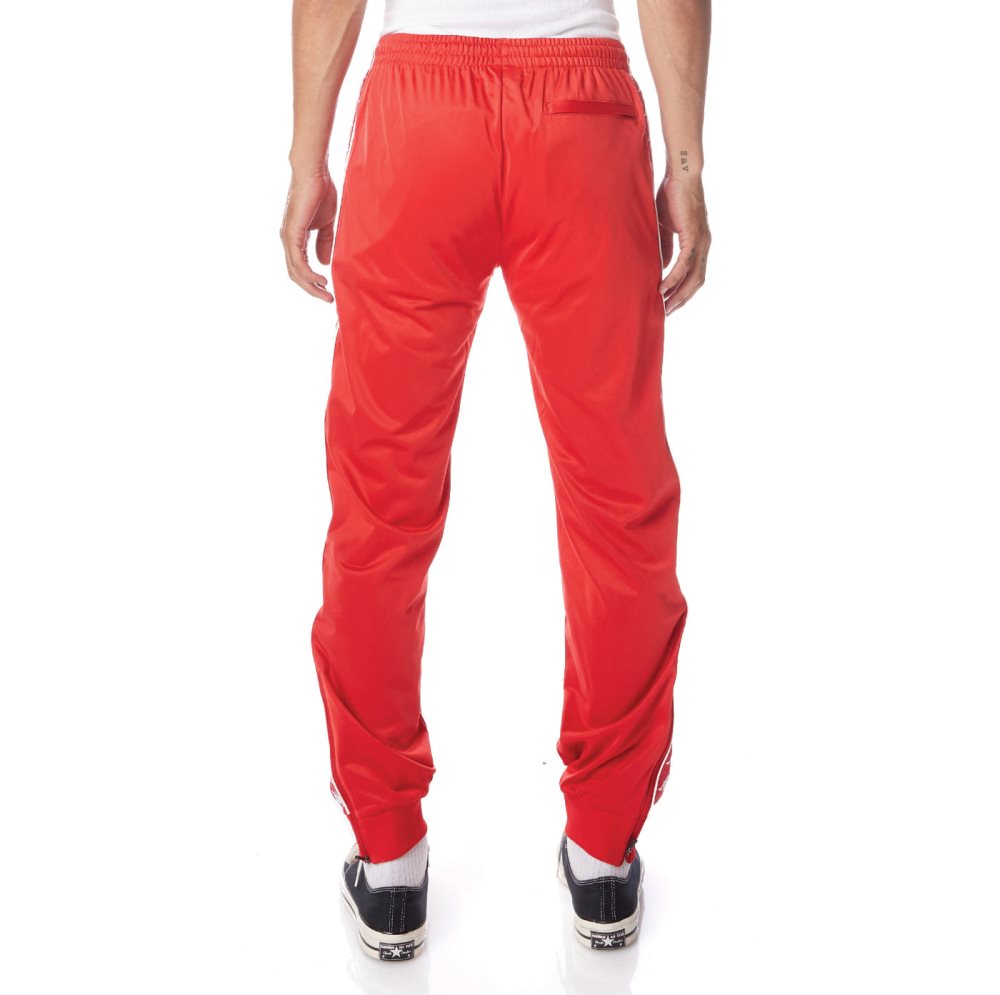 Kappa 222 Banda Rastoriazz Track Pants Red White | 73580-SOKE