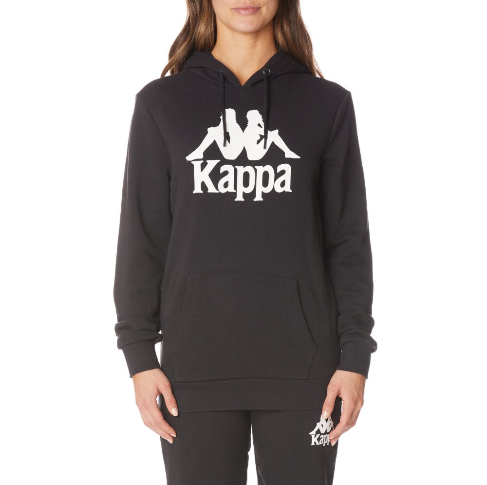 Kappa Authentic Ambanja Hoodie Black | 09316-ASNO