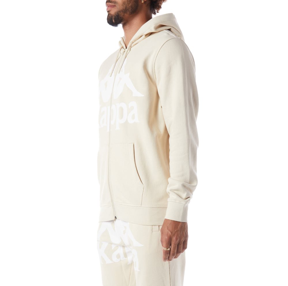 Kappa Authentic Awert Hoodie Beige White | 41980-ZXTW