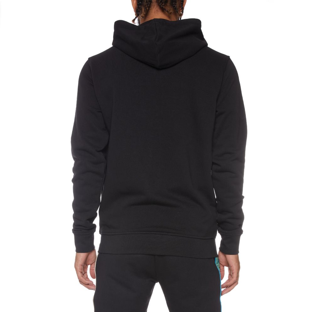 Kappa Authentic Awert Hoodie Black | 31402-HUAY