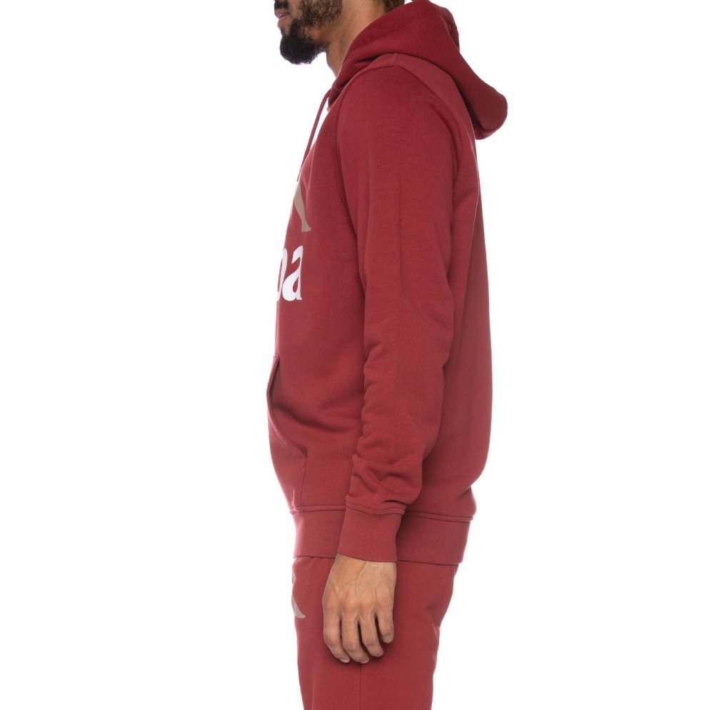 Kappa Authentic Awert Hoodie Burgundy | 39287-WZYA