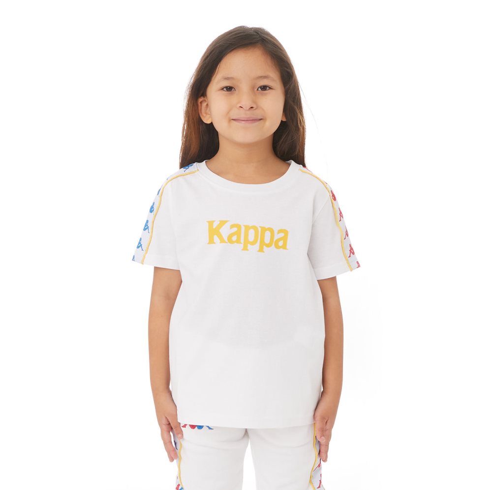 Kappa Authentic Bendoc T Shirts White | 78294-XBYN