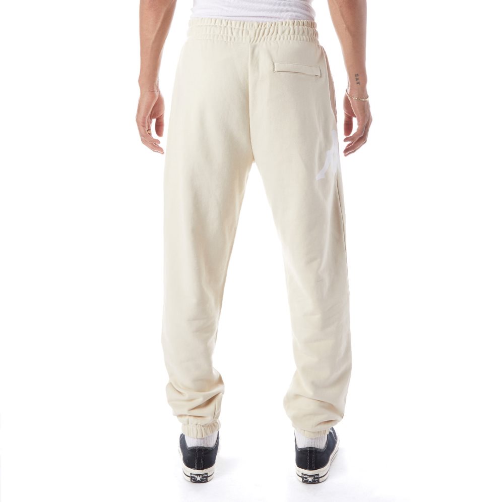 Kappa Authentic Coevorden Sweatpants Beige White | 83046-RATH