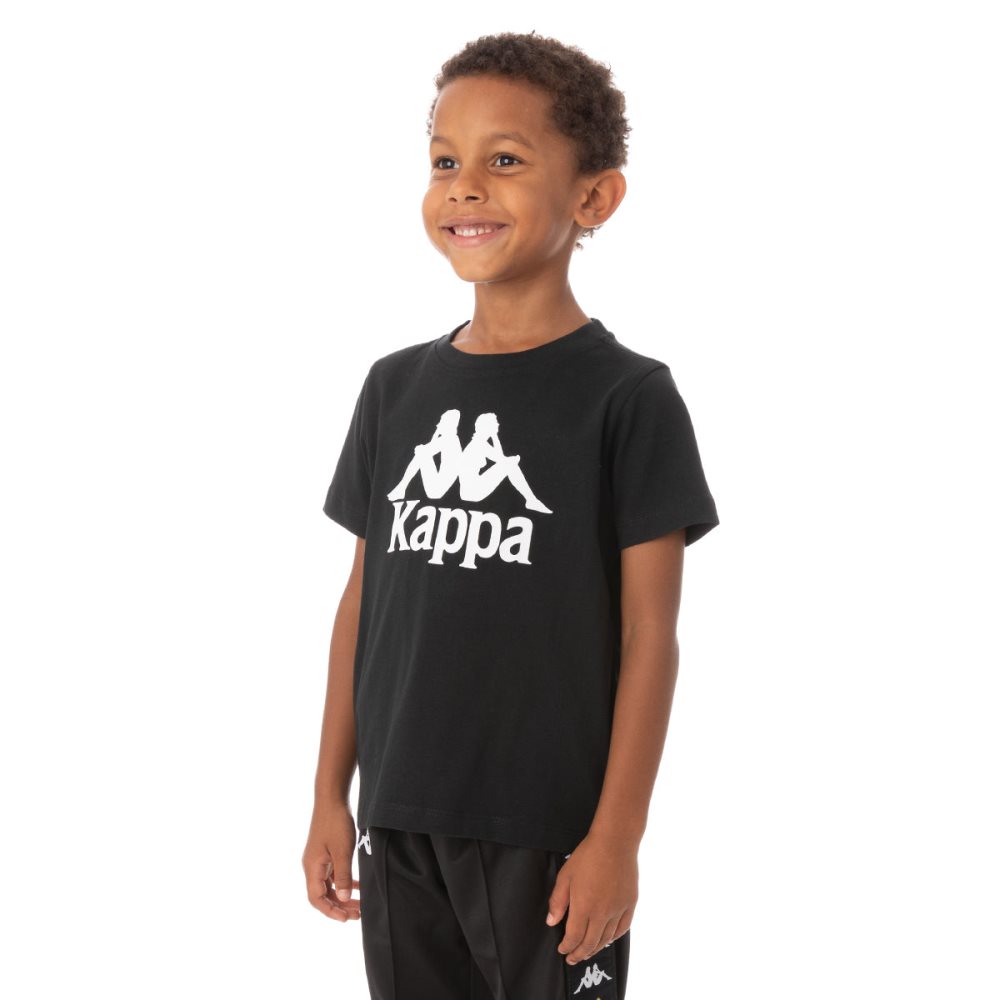 Kappa Authentic Estessi T Shirts Black | 03687-HSCT