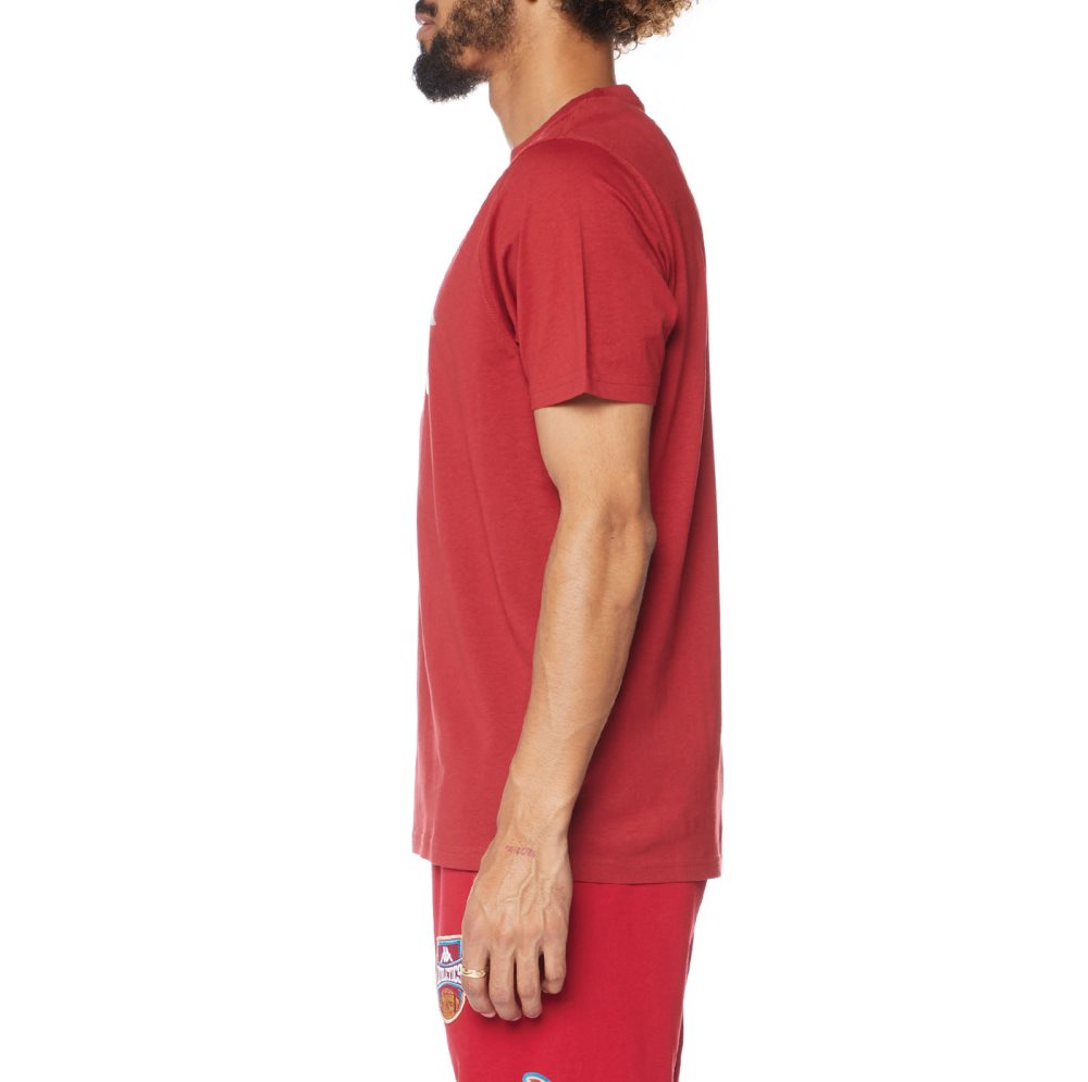 Kappa Authentic Estessi T Shirts Burgundy | 08243-MBDV