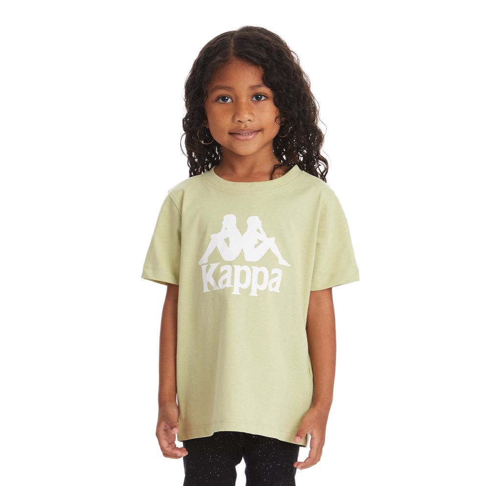 Kappa Authentic Estessi T Shirts Green Olive | 45028-WXDE