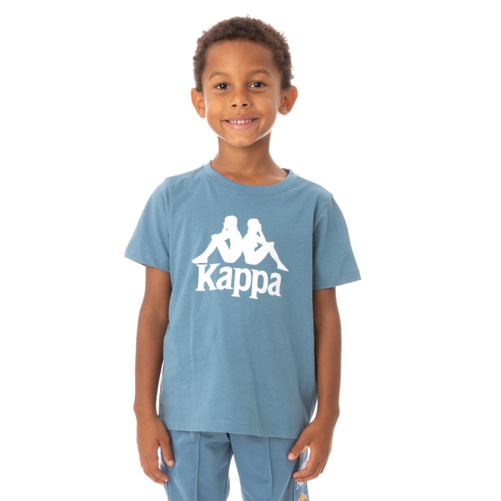 Kappa Authentic Estessi T Shirts Light Blue | 35907-DNYZ