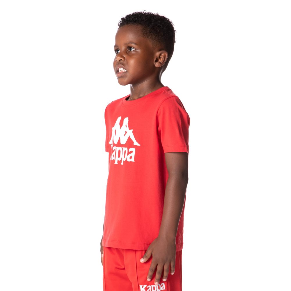 Kappa Authentic Estessi T Shirts Red | 90574-OWGK